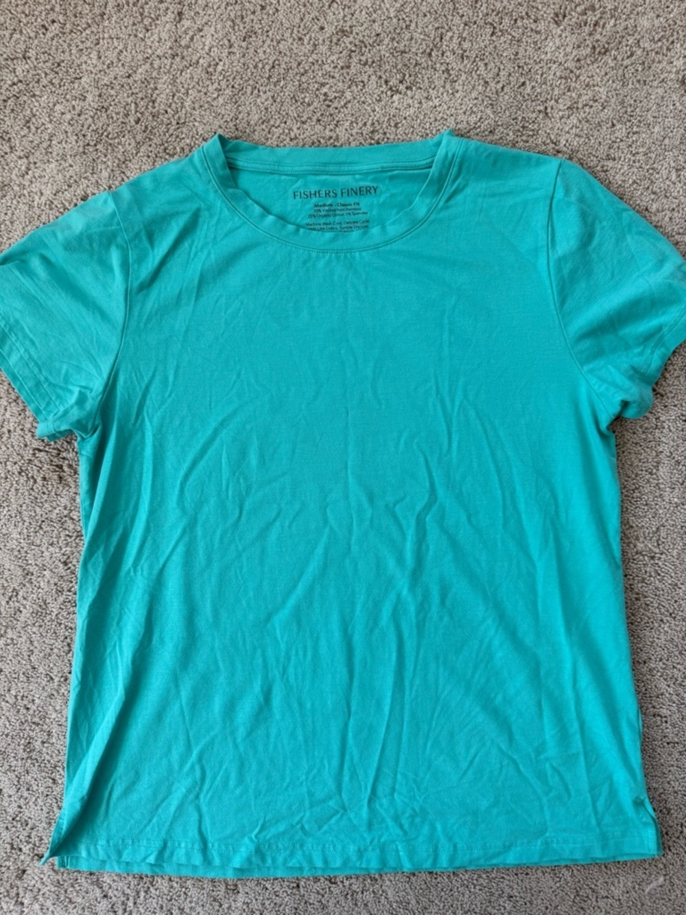 Fishers Finery Teal Classic Fit T Shirt M